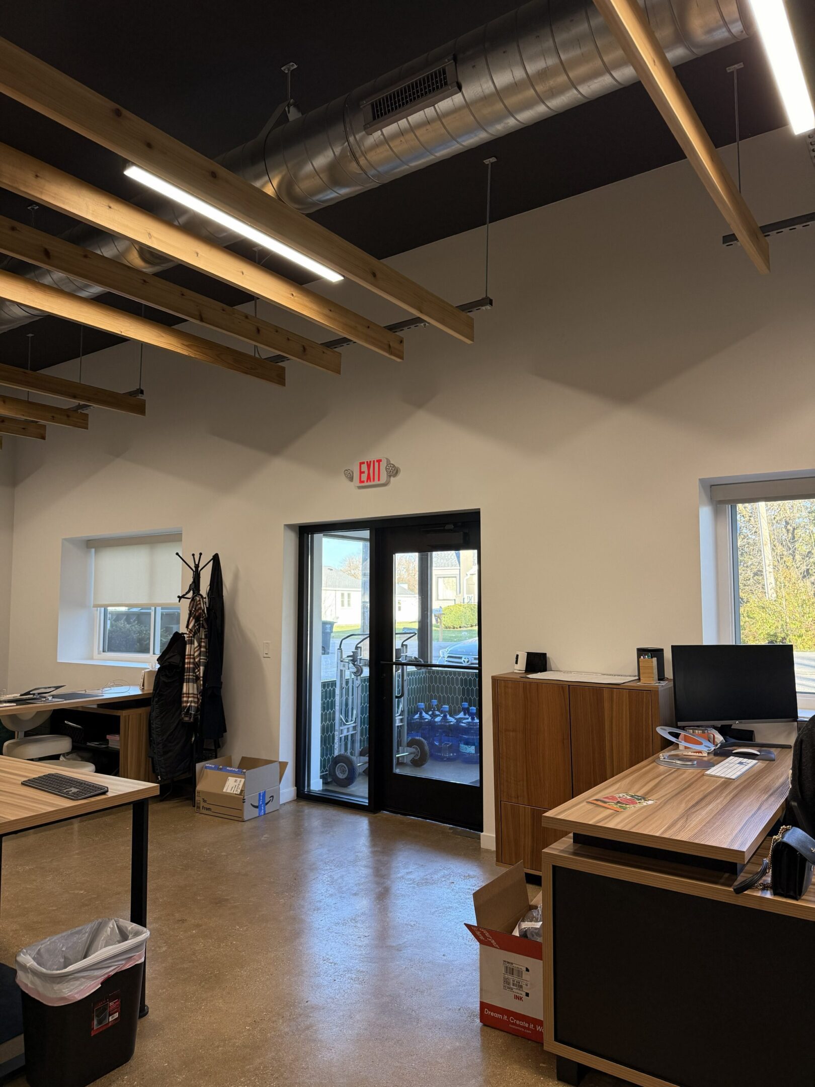 Industrial-style office interior design